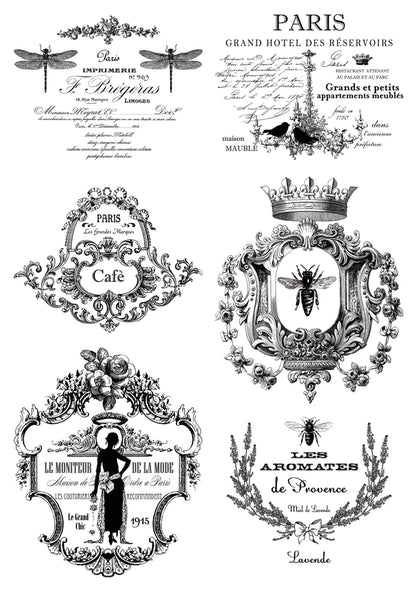 Wet Transfer, Decals for Crafts- Vintage Labels