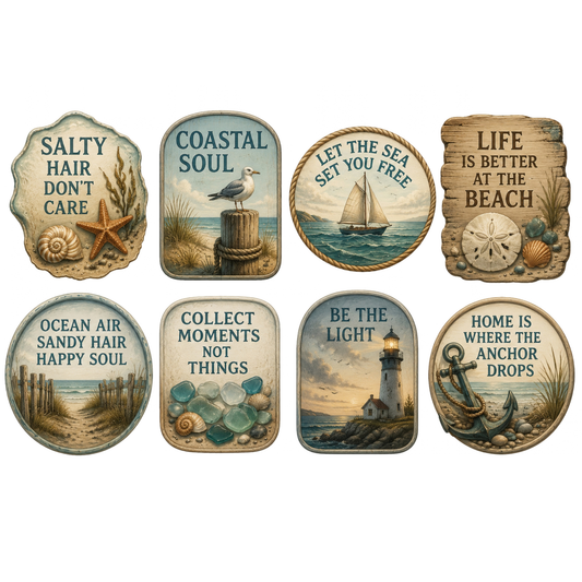 Wet Transfers A4- Beach Tags