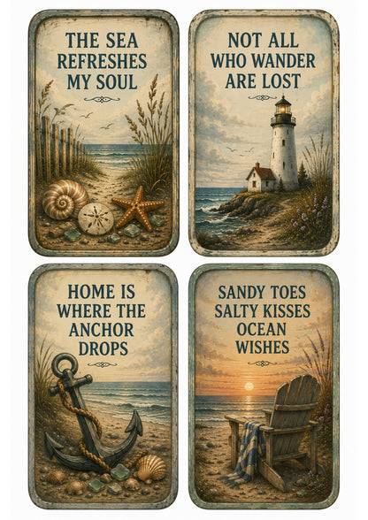 Wet Transfers A4- Beach Tags III
