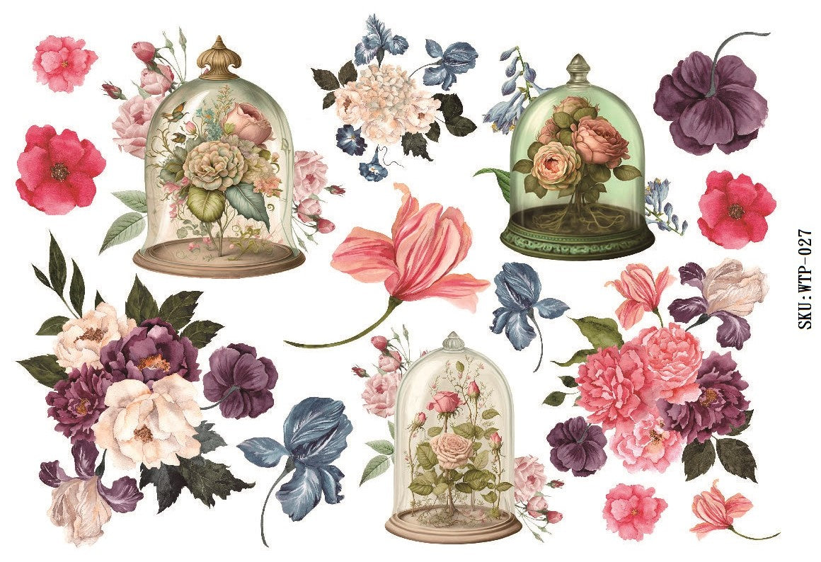 Wet Transfers A4- Cloches