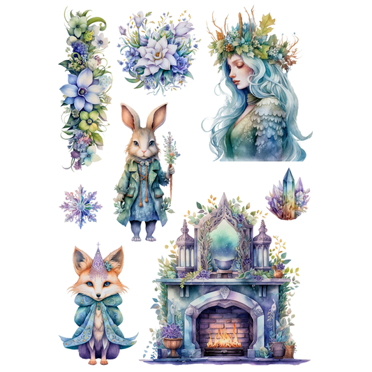 Wet Transfers A4- Enchanted Garden