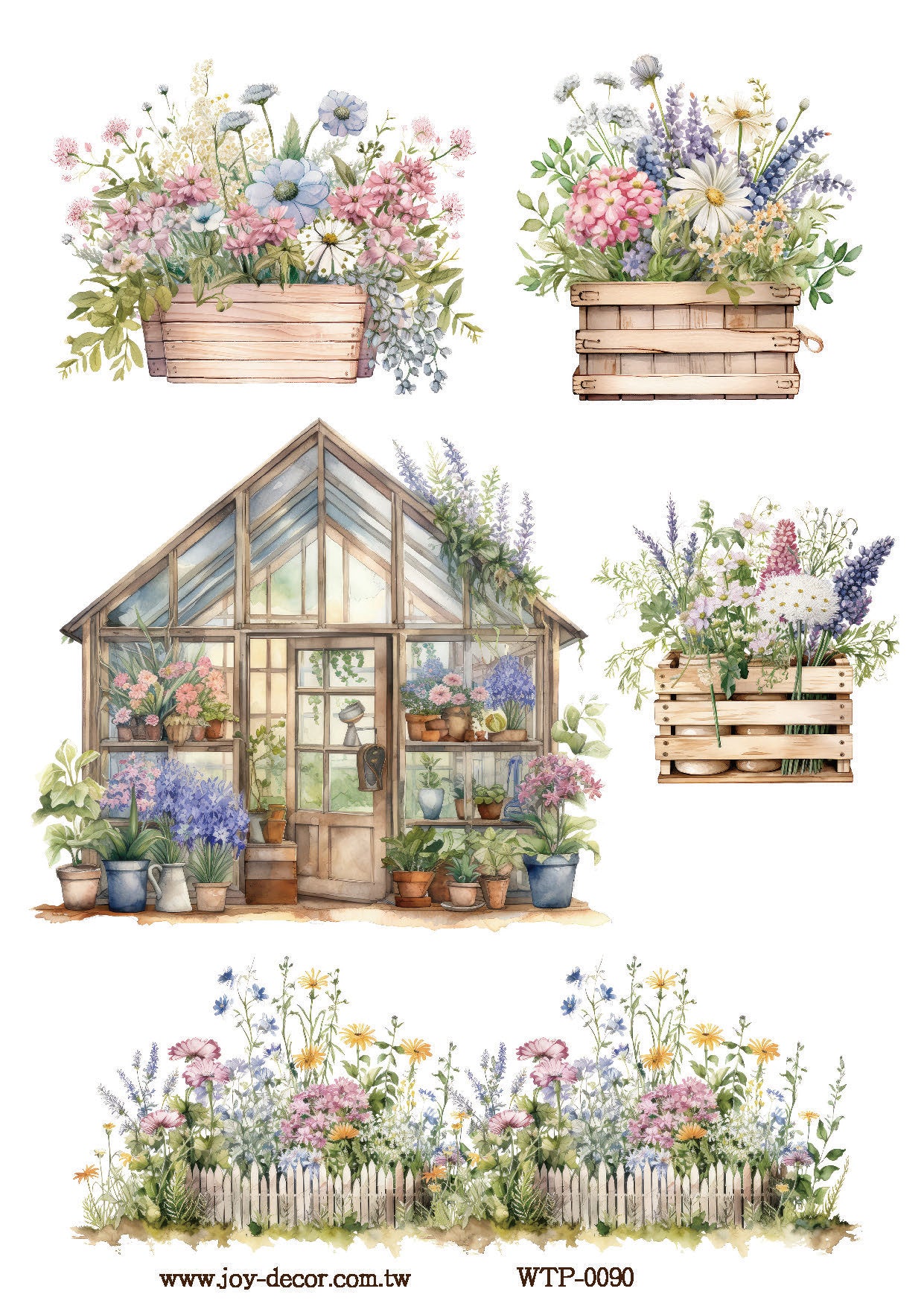 Wet Transfers A4- Greenhouse & Garden