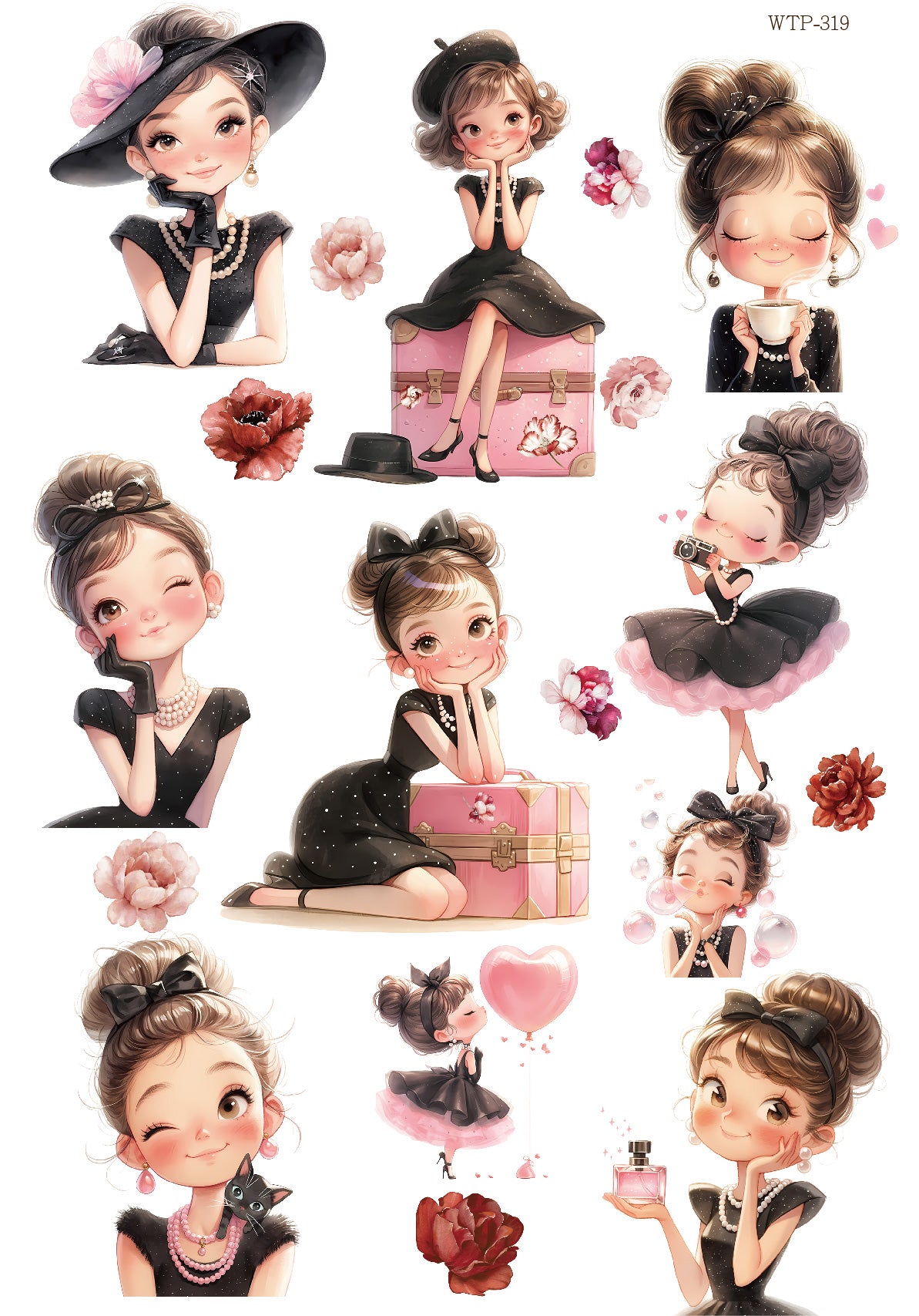 Wet Transfers A4- Little Black Dress