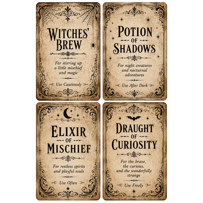 Wet Transfers A4- Potion Labels