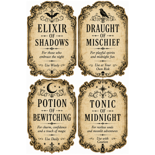 Wet Transfers A4- Potion Labels II