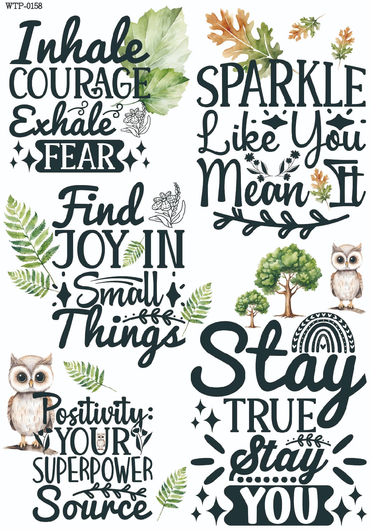Wet Transfers A4- Sparkle Like You Mean It