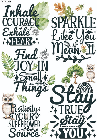 Wet Transfers A4- Sparkle Like You Mean It