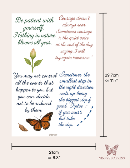 Wet Transfers A4- Be Patient