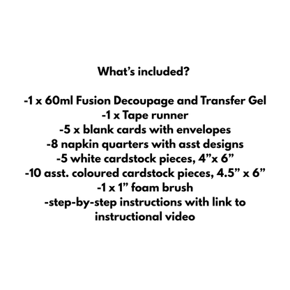 Virtual Workshop Kit - Napkin Greeting Cards