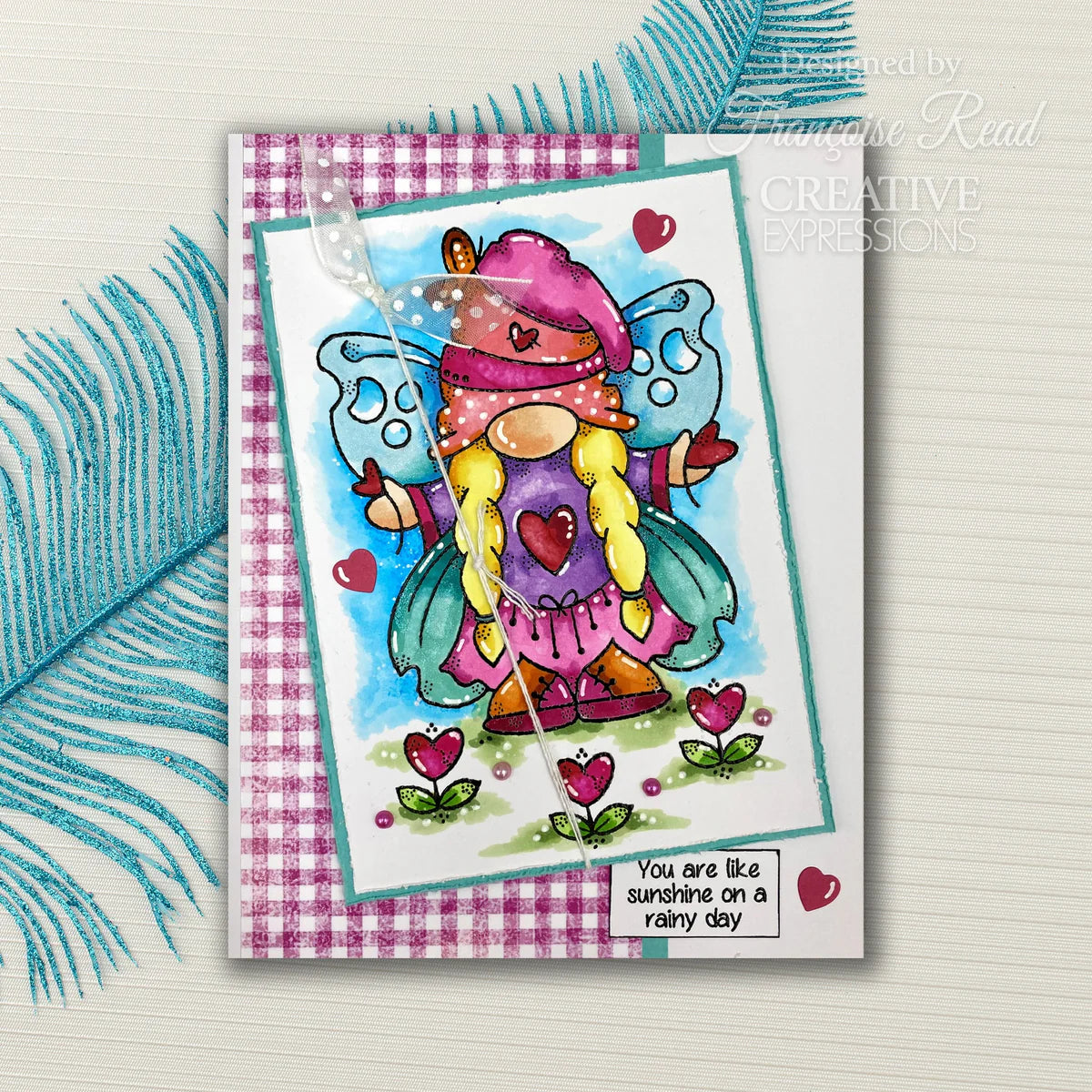 Woodware Clear Singles Butterfly Norma 4 in x 6 in Stamp Set