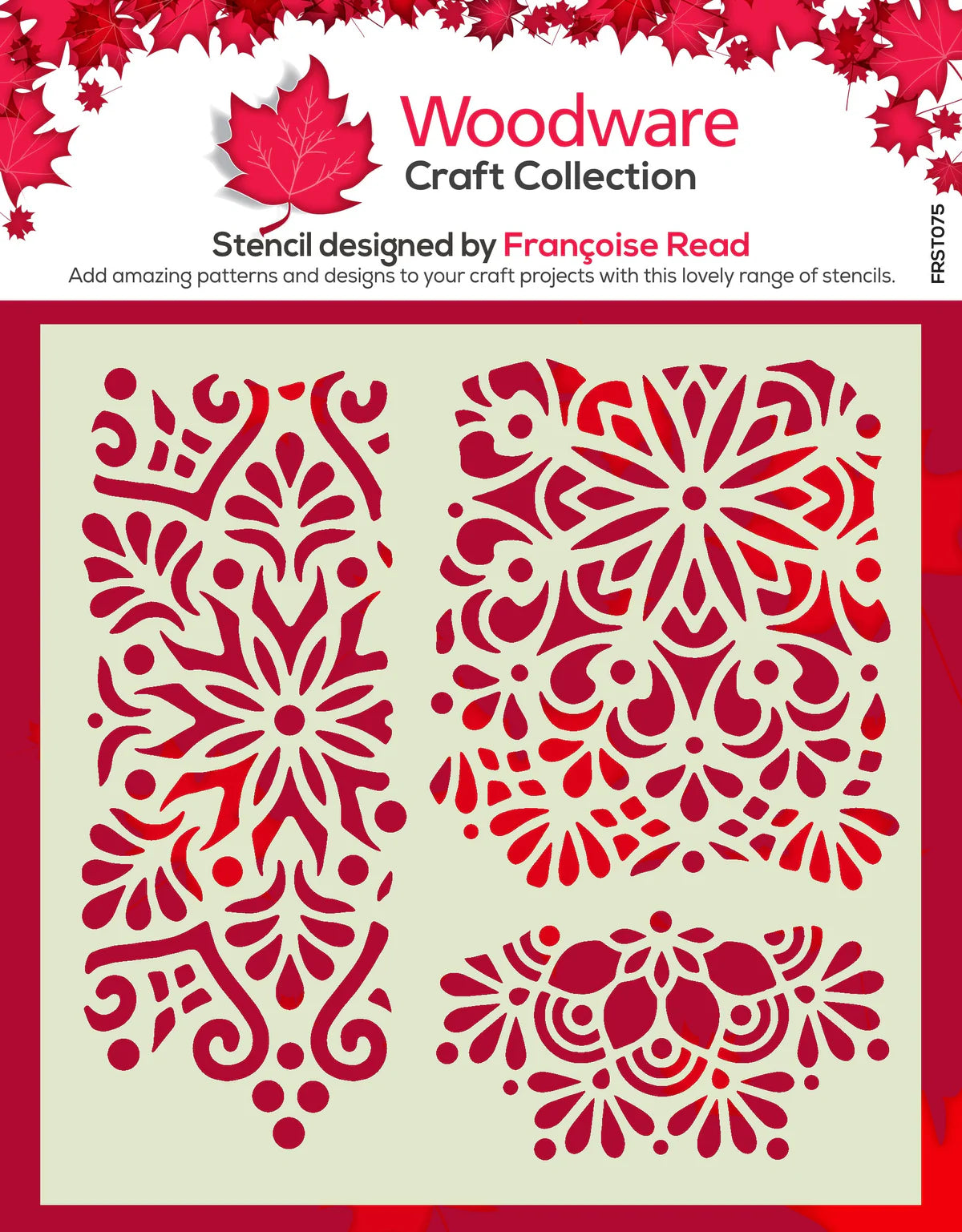 Woodware Craft Collection Stencil - Mandala Fragments