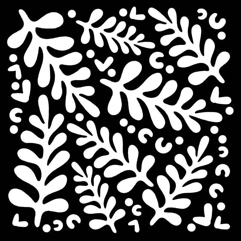 Woodware Craft Collection Stencil - Modern Leaves