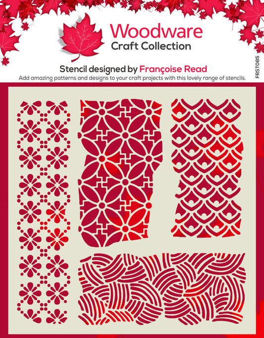 Woodware Craft Collection Stencil - Organic