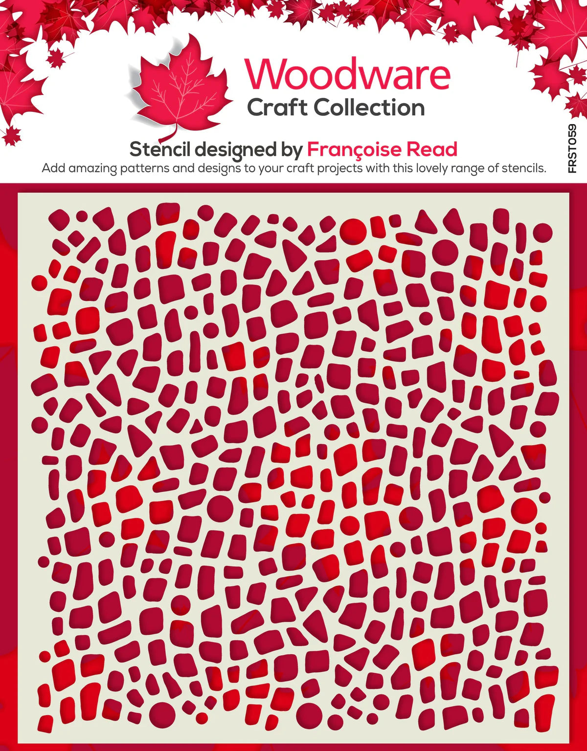 Woodware Craft Collection Stencil - Pebble Dash
