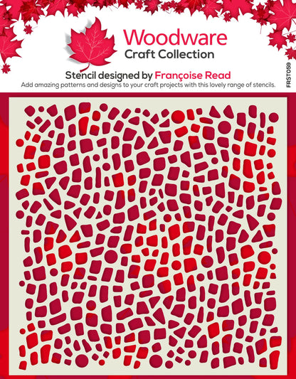 Woodware Craft Collection Stencil - Pebble Dash