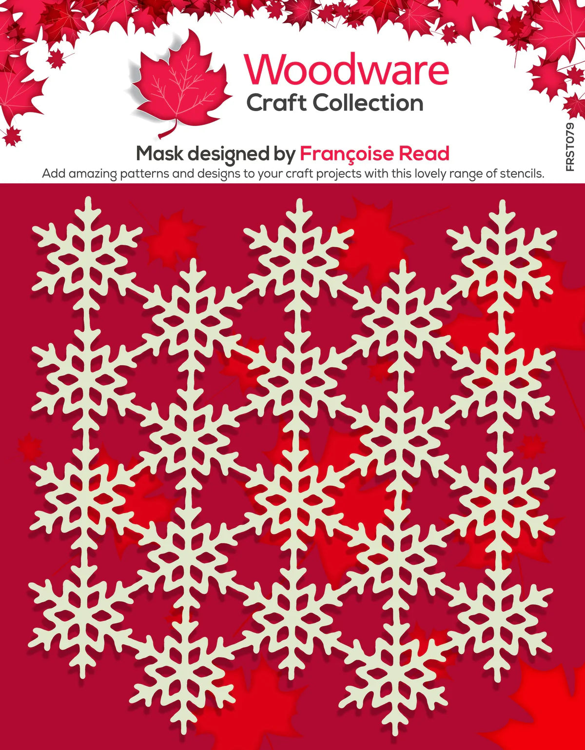 Woodware Craft Collection Stencil - Snowflake Screen