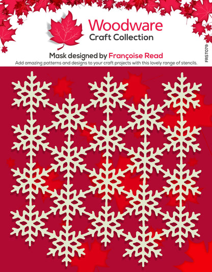 Woodware Craft Collection Stencil - Snowflake Screen