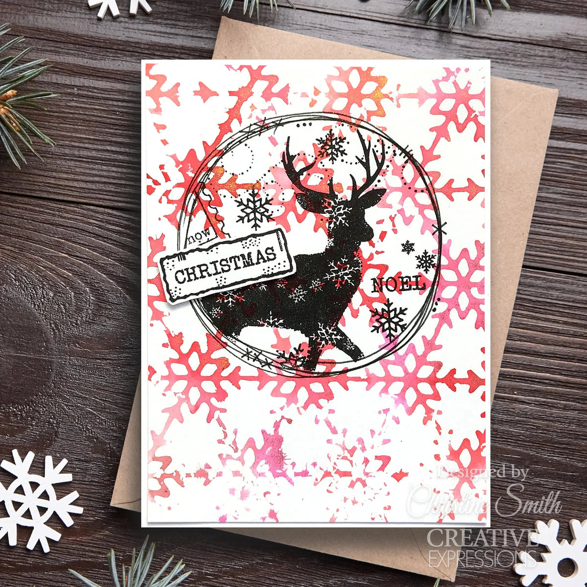 Woodware Craft Collection Stencil - Snowflake Screen