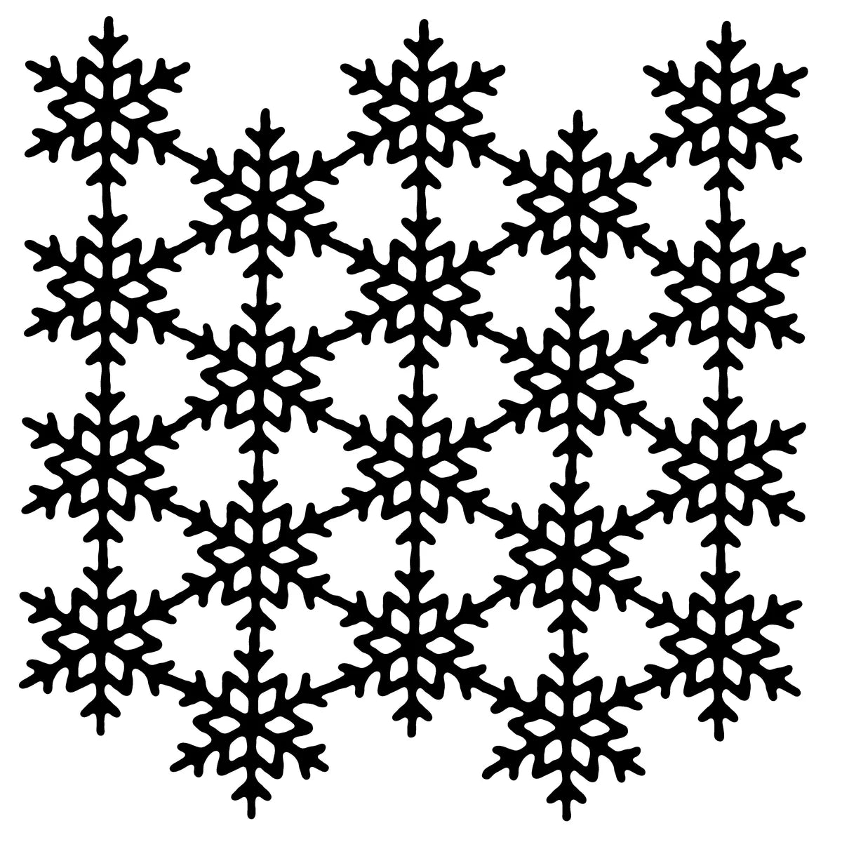 Woodware Craft Collection Stencil - Snowflake Screen