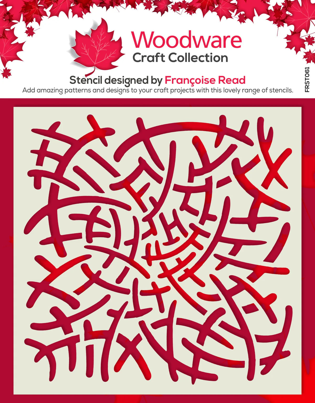 Woodware Craft Collection Stencil - Tangled