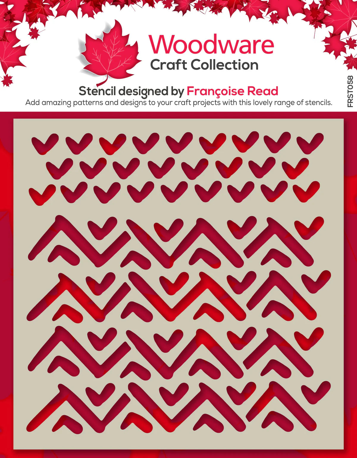 Woodware Craft Collection Stencil - Tribal