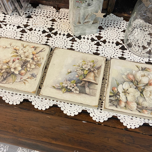 Decoupage Mini Rice Paper Wood Trio Tutorial