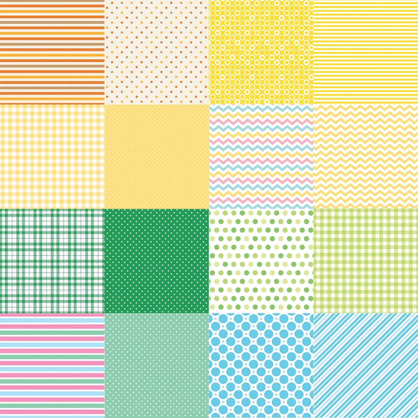Stripes, Dots, and Plaids Patterned Paper Pack