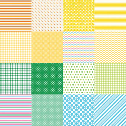 Stripes, Dots, and Plaids Patterned Paper Pack