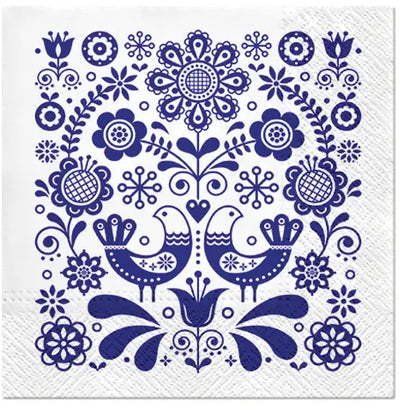 Decoupage Napkins 6.5" (2pcs)- Folk Stamp