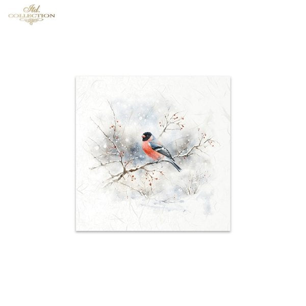 ITD Collection Mini Rice Paper Set - Winter Birds