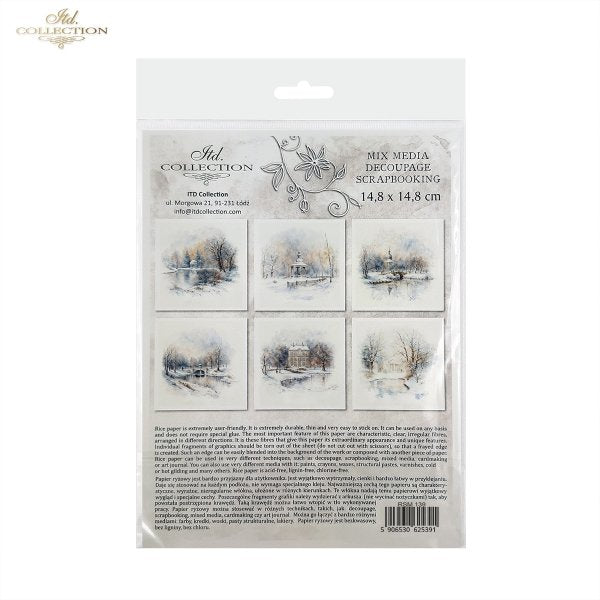 ITD Mini Collection Rice Paper Set - Winter Views, Landscapes