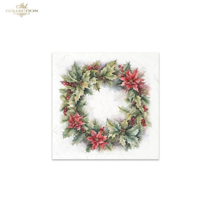 ITD Mini Collection Rice Paper Set - Winter Wreaths II