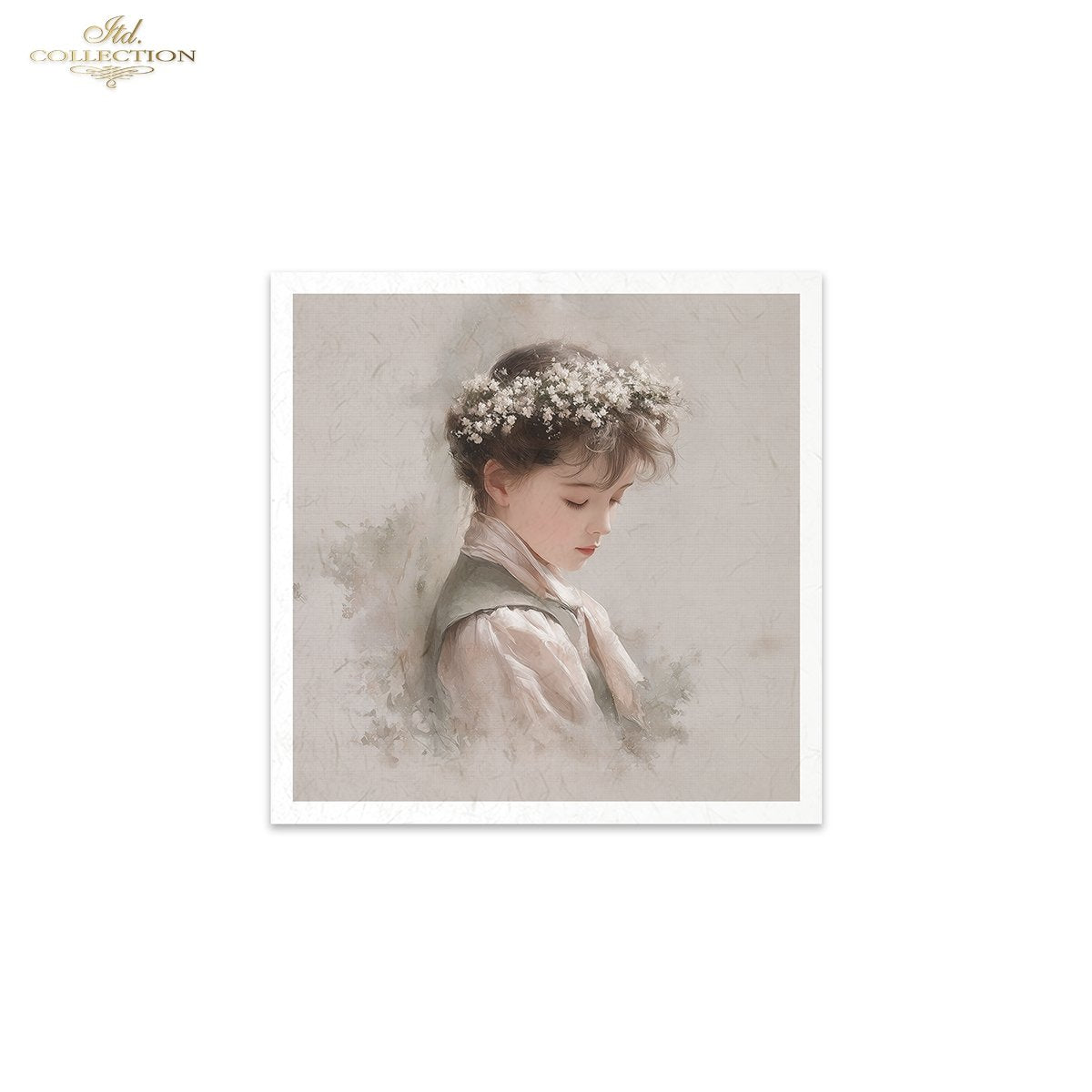 Decoupage Rice Paper Mini Set - Flower Girls