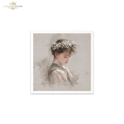 Decoupage Rice Paper Mini Set - Flower Girls
