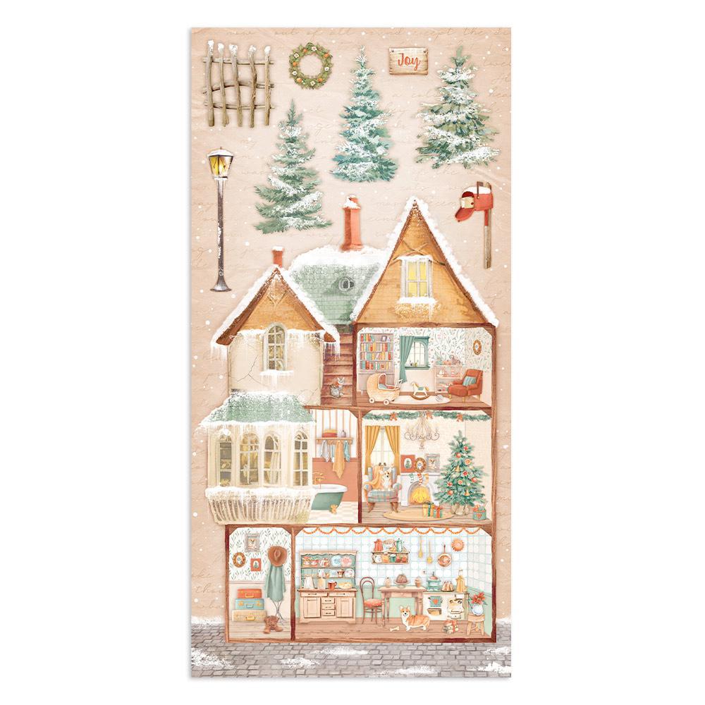 Stamperia 12 Scrapbook Paper Pad - All Around Christmas – Ninnys Napkins
