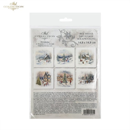 ITD Mini Collection Rice Paper Set - Winter Views, Children