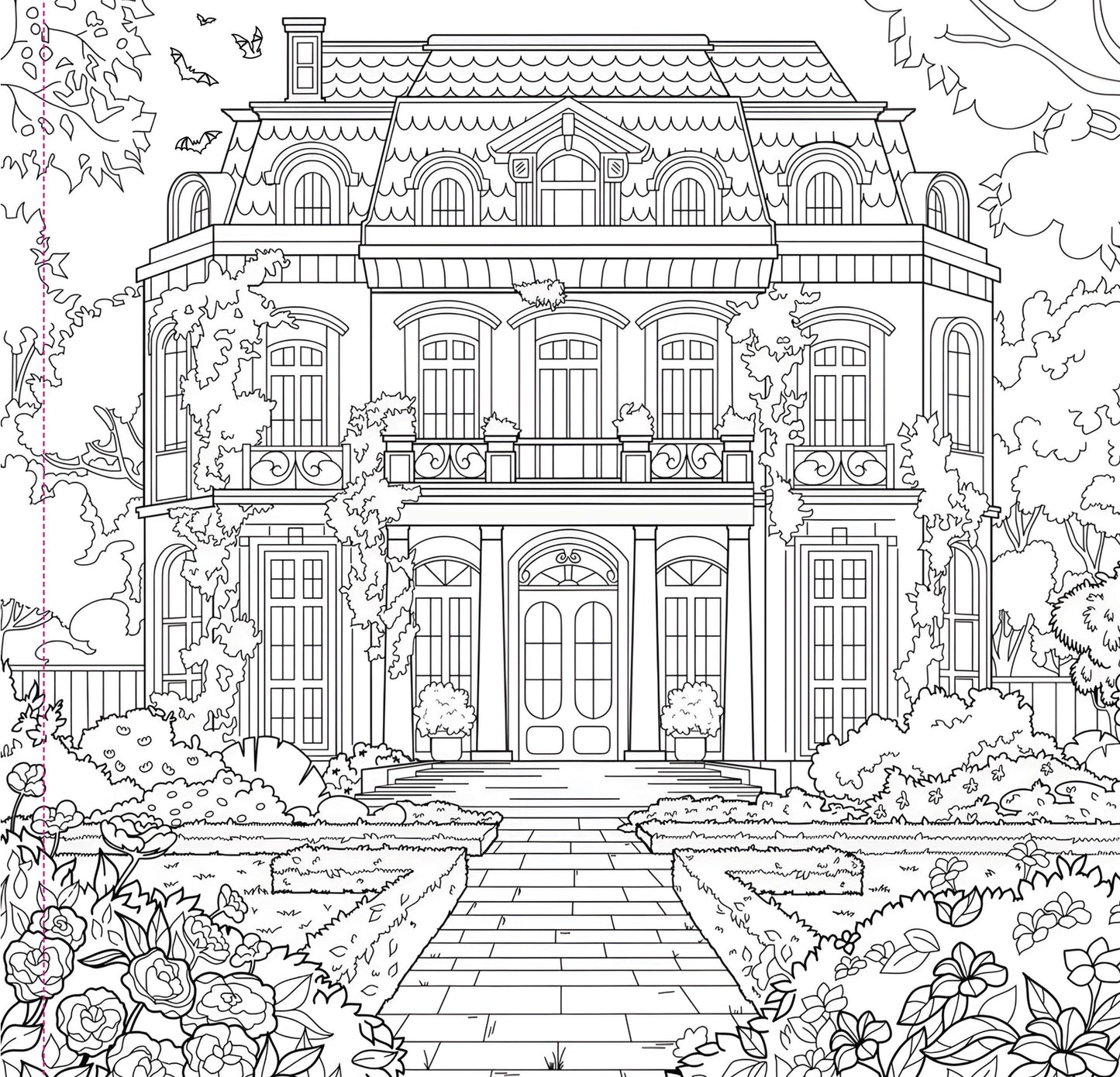 Goth Garden Artist's Coloring Book