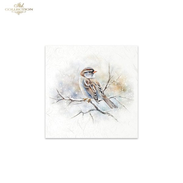 ITD Collection Mini Rice Paper Set - Winter Birds II