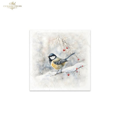 ITD Collection Mini Rice Paper Set - Winter Birds II