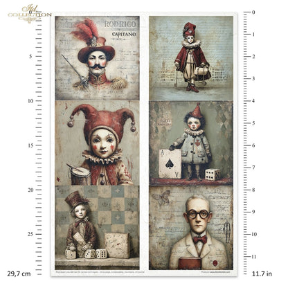 Decoupage Rice Paper Creative Kit - Carnival, Masquerade