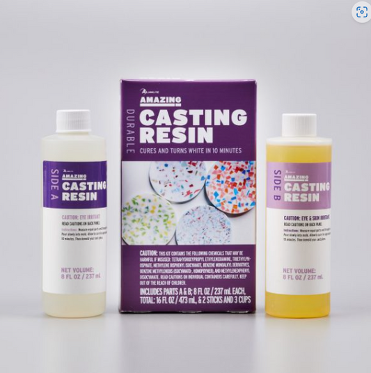 Amazing Casting Resin Includes Parts A & B 8 Fl Oz - White