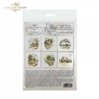 ITD Mini Collection Rice Paper Set - Cottages, Views II