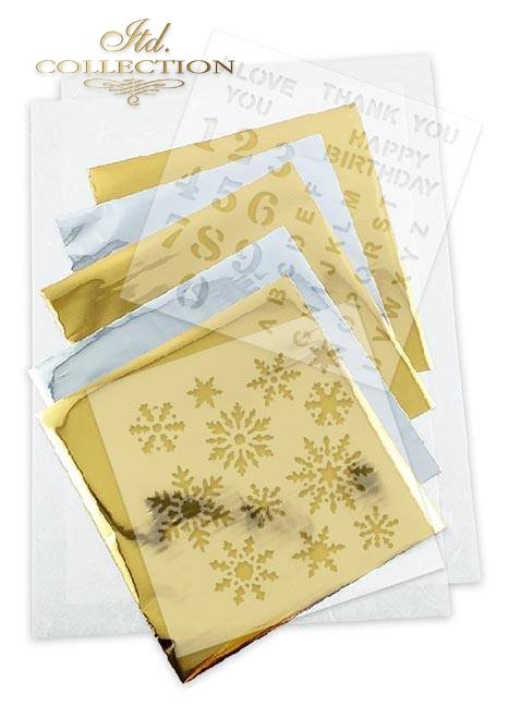 ITD Collection A4 Rice Paper Creative Set - Christmas Time