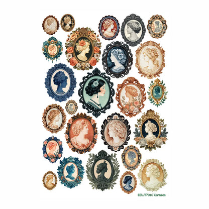 Wet Transfer, Decals for Crafts- Cameos