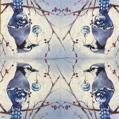 Decoupage napkins 6.5"  (2pcs)- Blue Jay