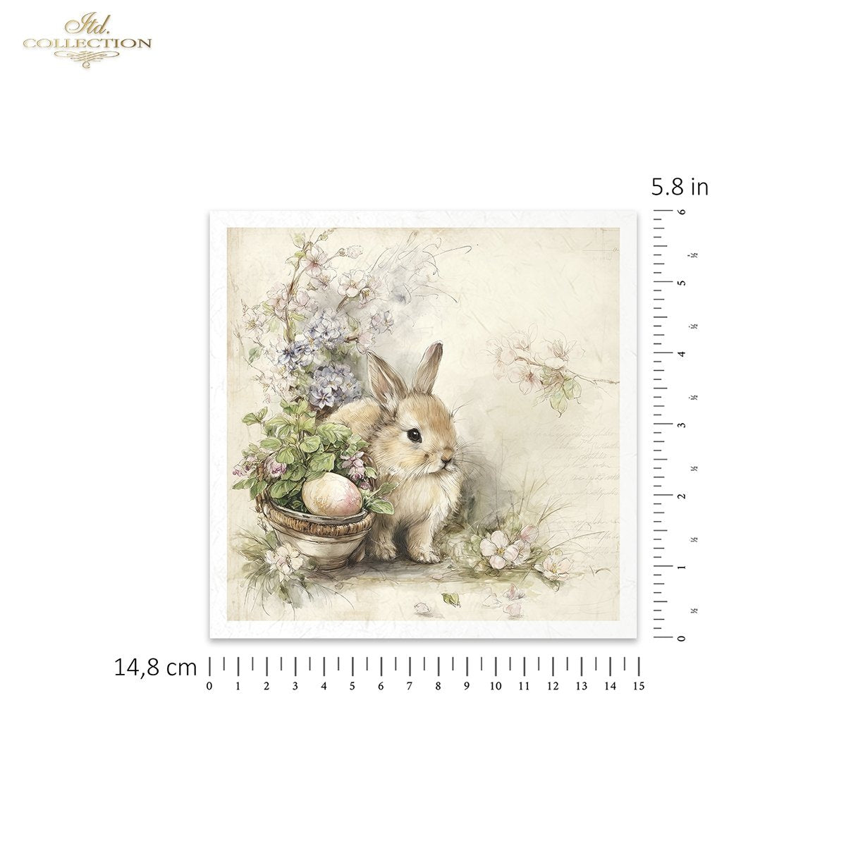 Decoupage Rice Paper Mini Set - Cute Bunnies