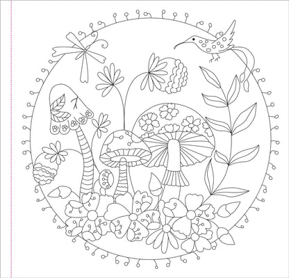 Mushrooms Artist's Coloring Book