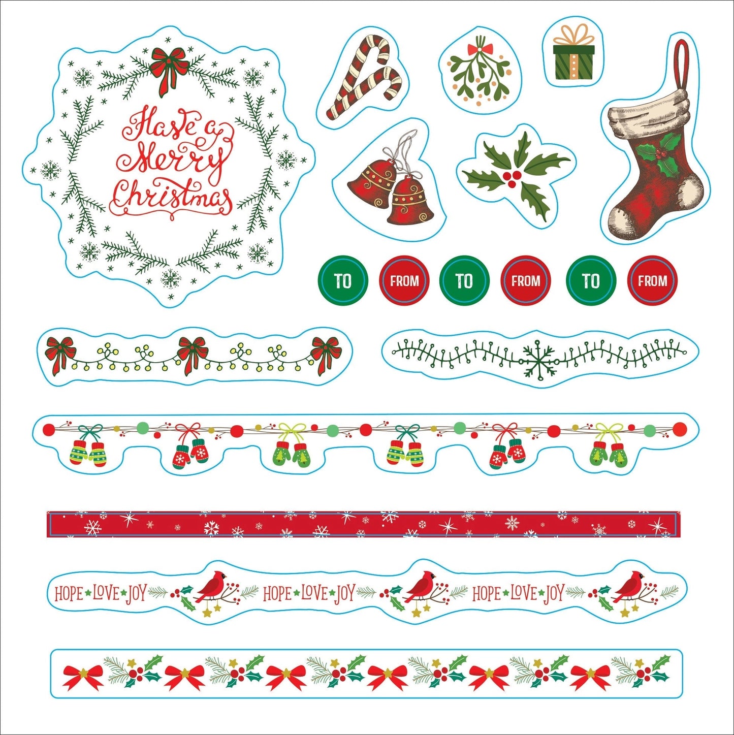 Merry and Bright Christmas Sticker Book