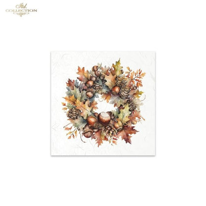 ITD Collection Mini Rice Paper Set - Autumn Wreaths II