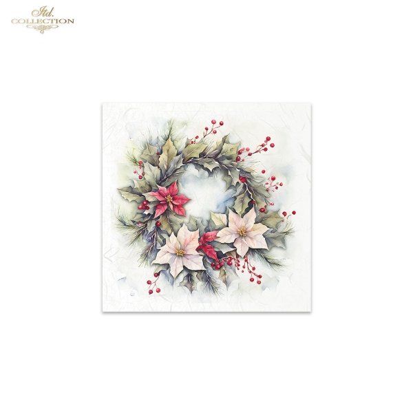 ITD Mini Collection Rice Paper Set - Winter Wreaths